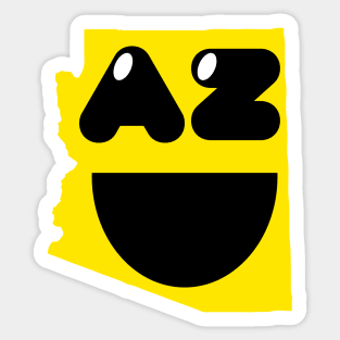 Arizona States of Happynes- Arizona Smiling Face Sticker